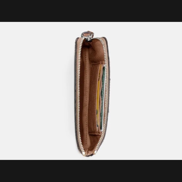 Coach Corner Zip Wrislet in Signature Canvas - - Picture 2 of 5